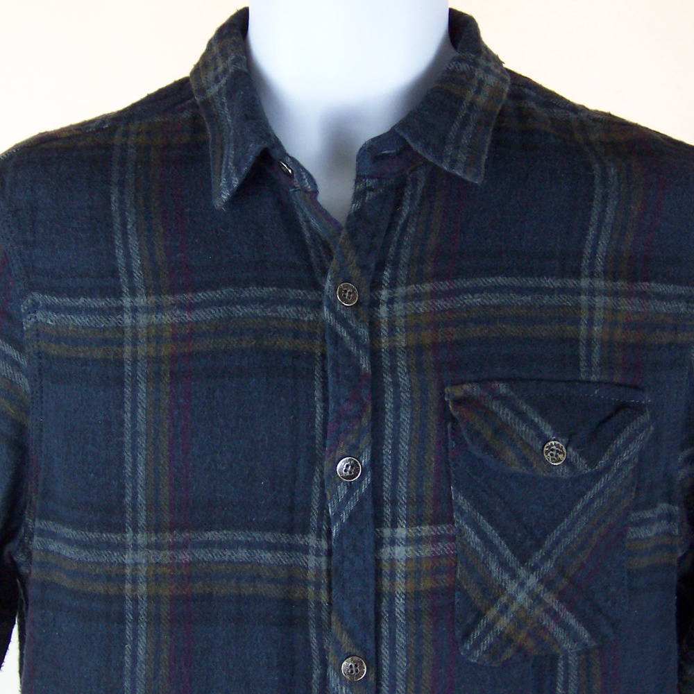 PROJEK RAW Plaid Flannel Casual Shirt Men's Medium